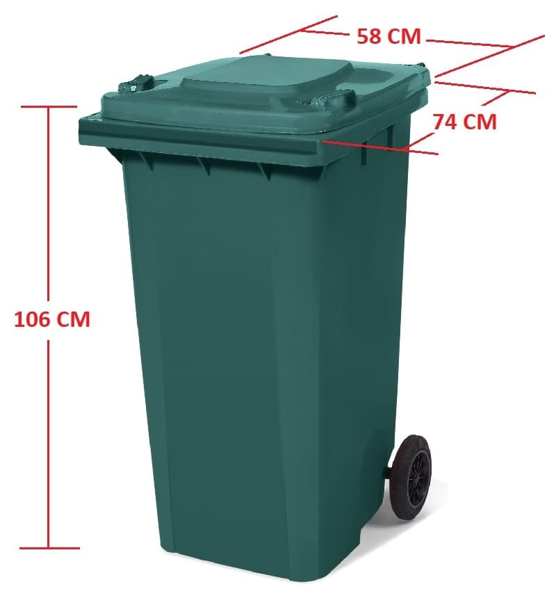 Çöp Konteyner Renkli 240 Litre