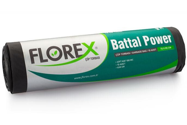 Battal Çöp Torbası Endüstriyel Power Seri 72X95 - 10X10 - 630 Gr