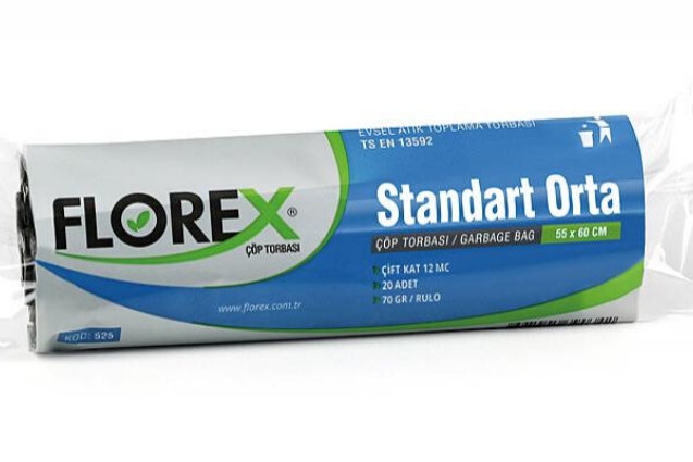 Ortaboy Çöp Torbası Standart Seri 55X60 - 50X20  - 70 Gr