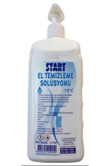 Start El Temizleme solüsyonu 1.000 ML  ( Üstten Basmalı ) 